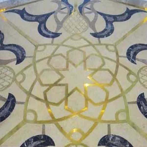 Best Brass Inlay in Marble flooring Work @ +91-9414289982