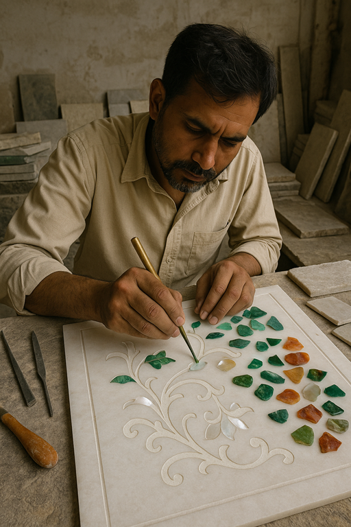 Attari Marble Art’s artisans preserve historical marble techniques with precision
